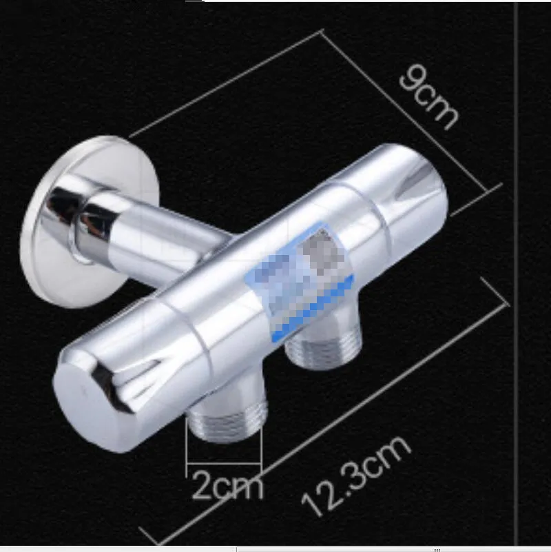Высококачественный медный угловой клапан один в два водоотделителя стиральная машина кран туалет спрей пульверизатор для беде угловой клапан