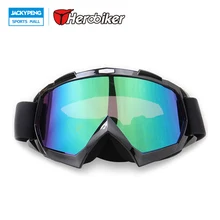 HEROBIKER Зимний Лыжный Сноуборд снегоход тренировочная маска Байк внедорожные очки черная оправа цвет T815-7