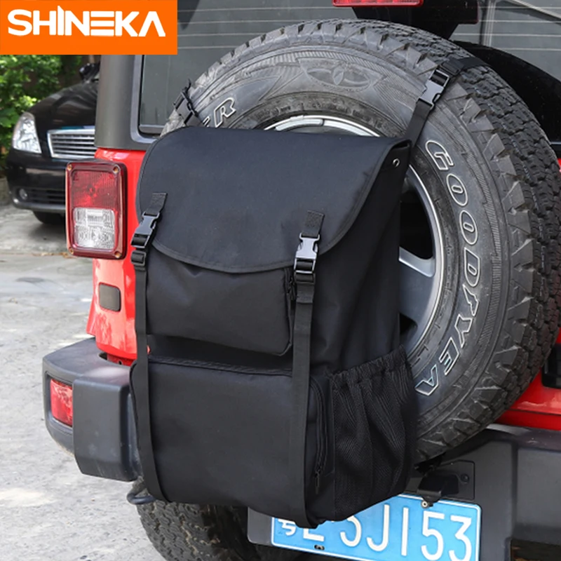 SHINEKA укладка для Jeep Wrangler JK TJ JL YJ CJ сумка для запасного колеса многофункциональная сумка для хранения на открытом воздухе сумка для заднего багажника