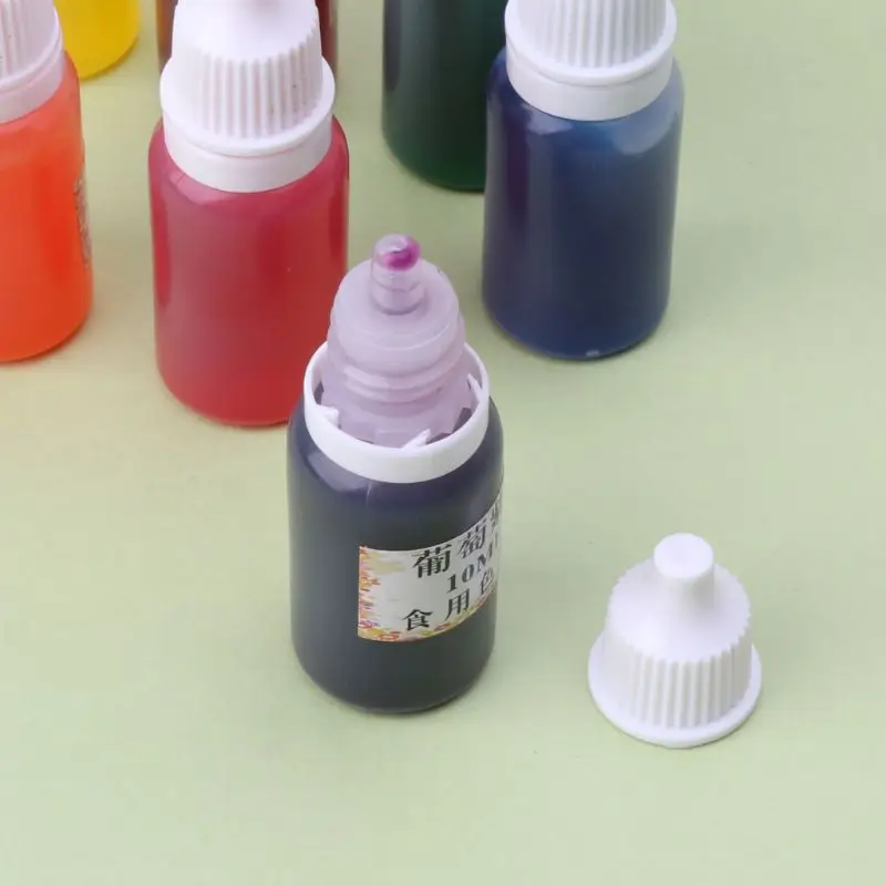 7*10ml 7 Colors Dye Colorant Set Slime Jewelry Making Skin Safe Liquid Resin Pigments Slime Jewelry DYE Pigment