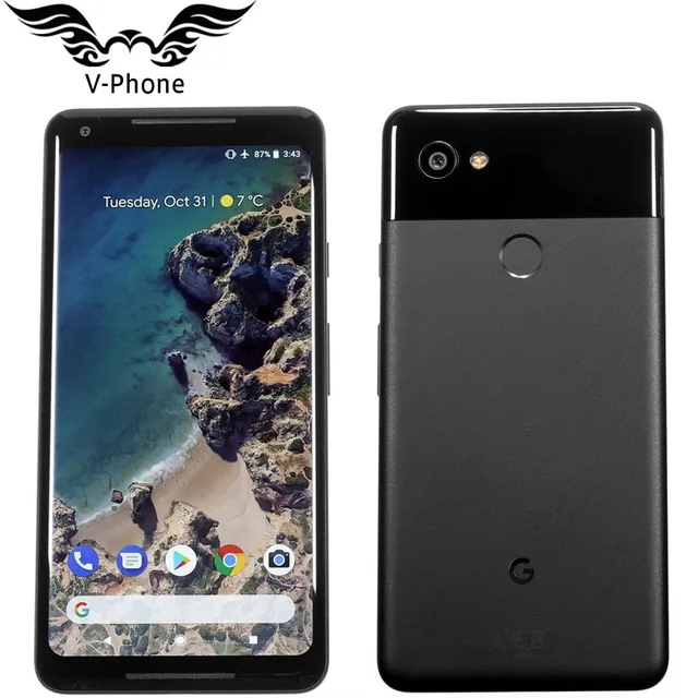 Best Offers EU Version Google Pixel 2 XL 6.0'' Octa Core Single sim 4G LTE Original New Android phone 4GB RAM 64GB 128GB ROM EU Smartphone