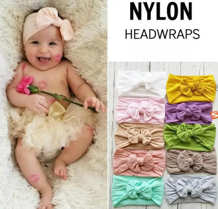

Top Selling Newborn Kids Handmade Nylon Headbands,Knotted Hair Bow Headband,Children Girls Headwear Hair Accessories 36pc/lot