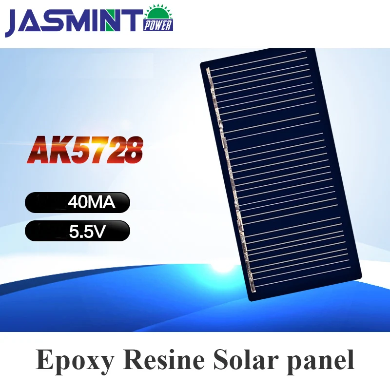 

57*28mm 40mA 5.5V Mini Solar Panels Solar Cells For DIY Scientific Experiment for lamp light charge bank