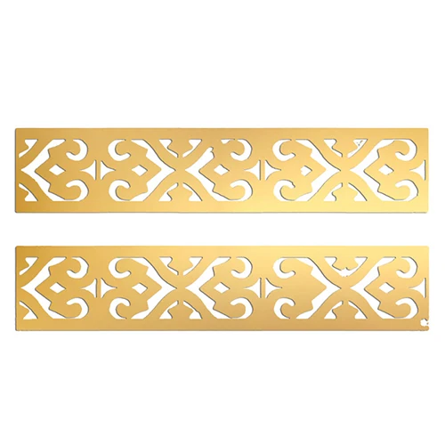 Gold Квадратная линия талии Baseboard потолочное украшение для потолка Зеркальная Наклейка зеркальное украшение для дома наклейка Новинка 4 цвета - Цвет: Gold