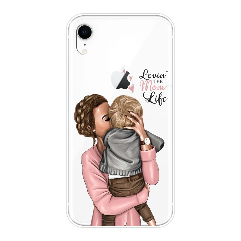 Para iPhone 6 S 6 S 7 8 X XR XS Max funda silicona negro niña bebé mujeres mamá suave funda para teléfono Apple iPhone 8 7 6 S 6 S Plus Para iPhone 6 S 6 S 7 8 X XR XS Max funda silicona negro niña bebé mujeres mamá suave funda para teléfono Apple iPhone 8 7 6 S 6 S Plus