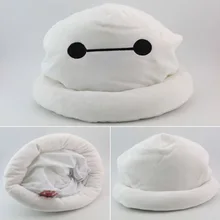 1 шт. милый фильм big hero 6 baymax шляпы мультфильм мягкая Зима Плюшевые Cap Beanie Косплей Аксессуары Игрушка в Подарок Белый цвет