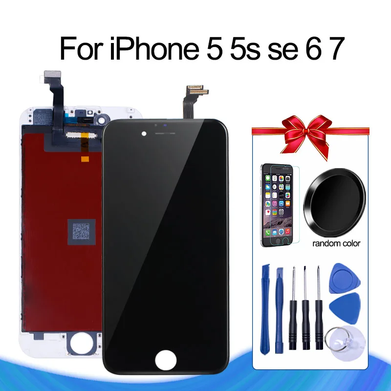 

AAA+++ Quality LCD for iPhone 7 Display Screen Touch Digitizer Assembly for iPhone SE 6 Module With Free Gifts Complete Tools