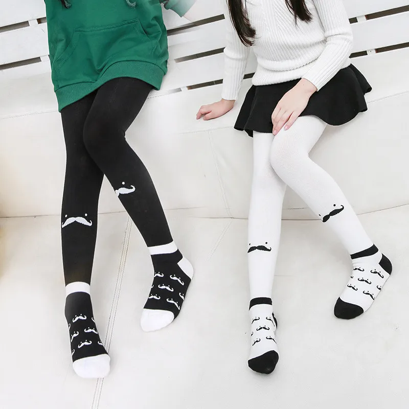 Autumn Girl's Cotton Cute Tights & Stockings Bearded Cartoon Girls Pantyhose Female Children Tights Kids Pantyhoses10