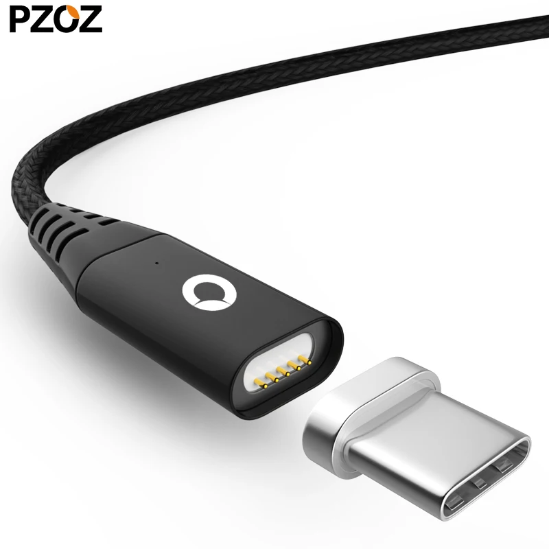 PZOZ Usb نوع C المغناطيسي محول شاحن Usb C كابل المغناطيسي كابل شحن سامسونج S9 xiaomi redmi note 7 الهاتف المحمول