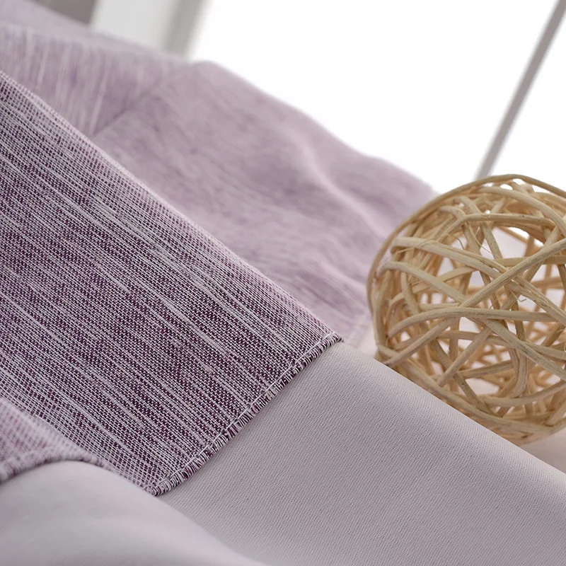 

Simple Modern Leisure Han Style Imitation Cotton Shade Curtains for Living Dining Room Bedroom.