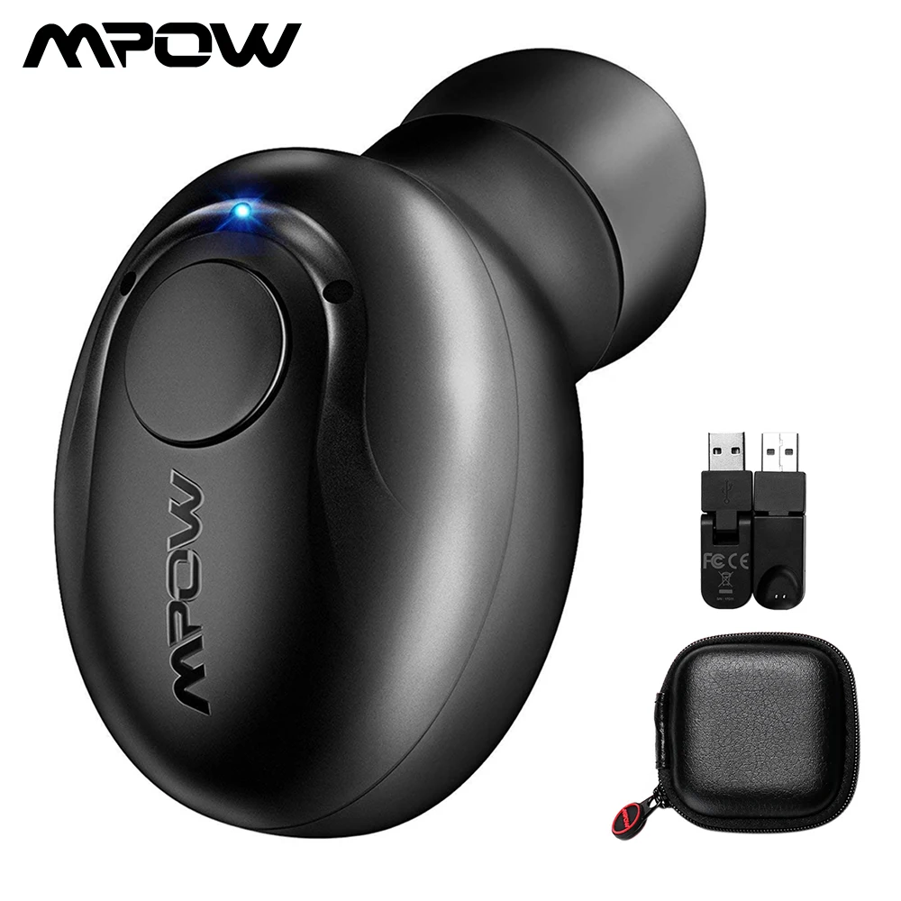 Mpow EM1 Bluetooth наушники беспроводные наушники Bluetooth вкладыши с микрофоном и 6 часов воспроизведения портативные деловые наушники для телефона