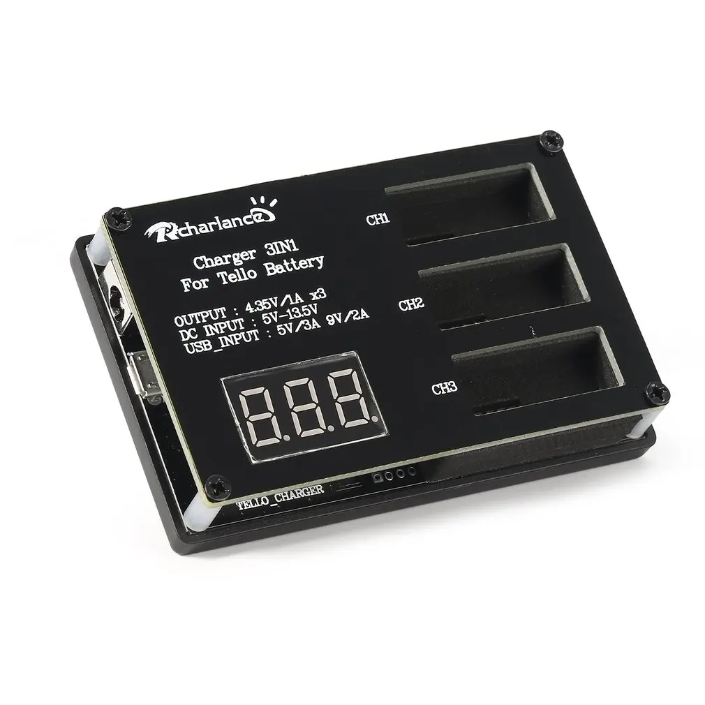 

3 in 1 Multi Battery Charger Digital Display Intelligent Quick Charging Hub for DJI Tello Drone Battery Accessories RC Toy Parts