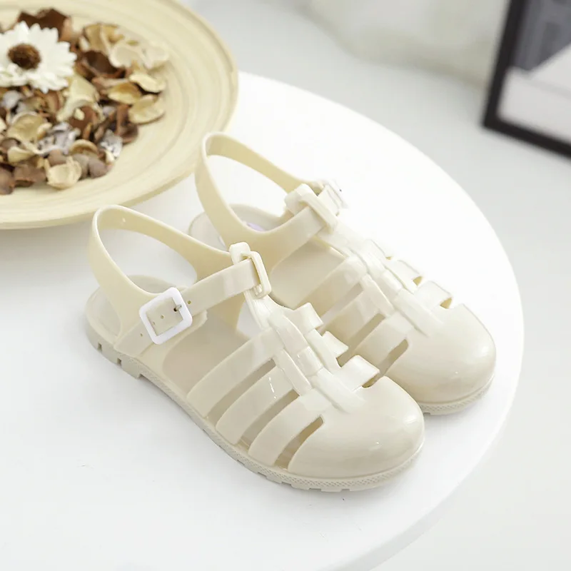 Г., новые стильные летние сандалии женская прозрачная обувь с кристаллами пляжная обувь из пластика для студентов
