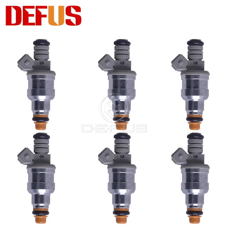 DEFUS 6 шт. топливный инжектор Bico для Marea Tempra 0280150974 Форсунка клапан