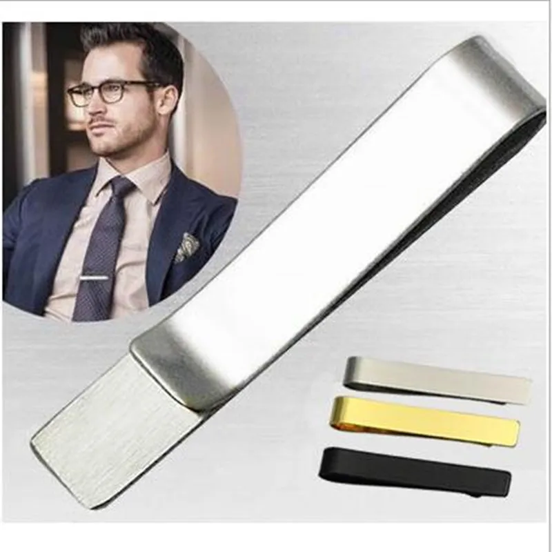 Buy Men Tie Clip Set 3pcs Classic Simple Style Gold