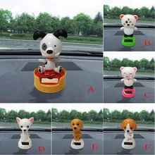 CARPRIE на солнечных батареях танцующее животное Милая собачка и кошка качающийся анимированный поплавок Танцующая игрушка автомобиль Рождественский подарок-украшение
