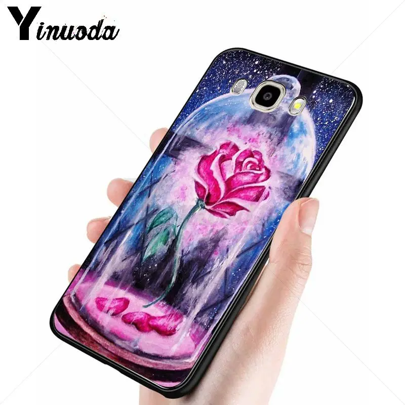 cartoon Beauty Beast Rose Princess Art Print