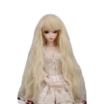 

[wamami] Fbe-023# Beige Wavy Wig Curly Hair For 1/6 SD DOD BJD Dollfie 6-7"