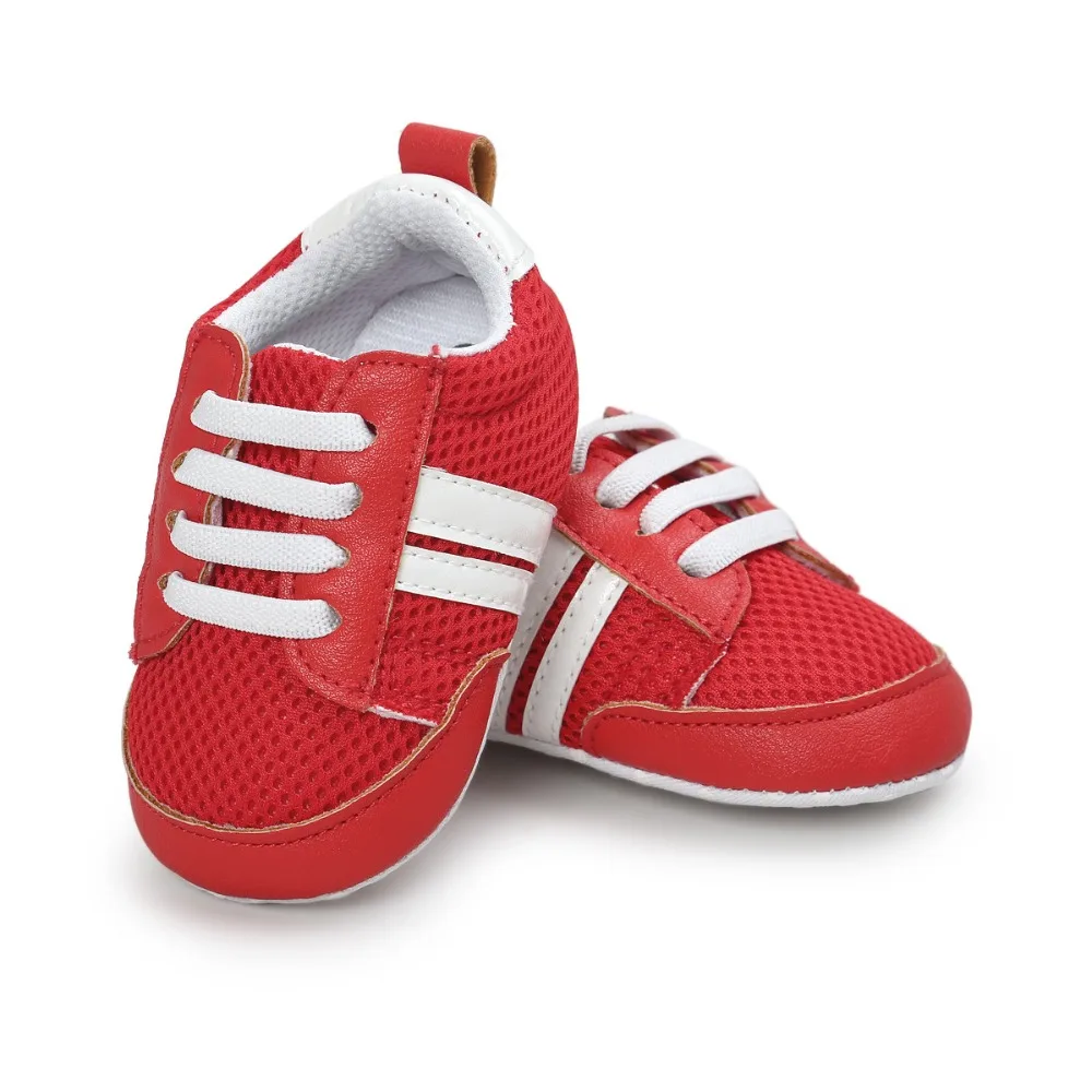 Детские кроссовки с дышащей сеткой; Bebes; обувь для новорожденных; обувь для малышей; обувь в полоску с мягкой подошвой для малышей 0-18 месяцев