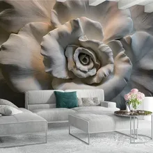 3D водонепроницаемые самоклеящиеся большие наклейки на стену, обои, наклейка, фреска, стереоскопический Рельефный цветок