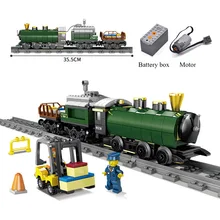 City Technic Building Blocks Electric Train Power-Driven Rail Train Cargo With Tracks Set Model Legoings Toys For Kids Gift цена City Technic Building Blocks Electric Train Power-Driven Rail Train Cargo With Tracks Set Model Legoings Toys For Kids Gift цены онлайн