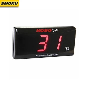 

KOSO Super Slim Waterproof LCD Digital Displayer KOSO Super Slim Series Thermometer for Scooter Yamaha Kawasaki BMW