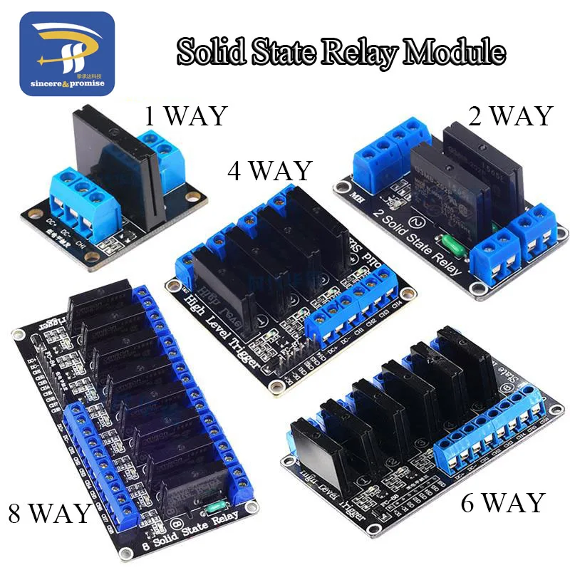 Релейный модуль 5 в 1 2 4 канала SSR AVR G3MB 202P 8 way высокого и низкого уровня 240 А выходная