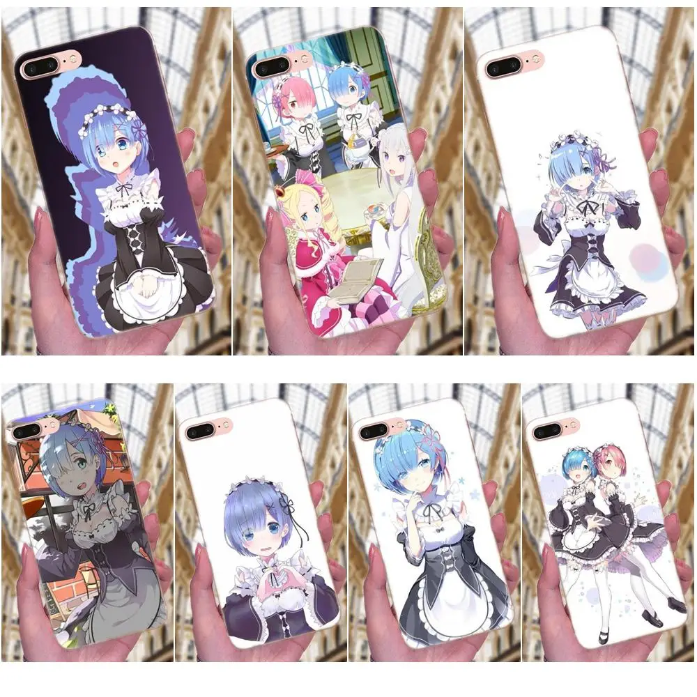 Японское аниме Lovely Girl Rem Re Zero Slim для Huawei P7 Honor 4C 5A 5C 5X 6 6C 6A 6X 7 7X 8 9 V8 V10 Y3II Y5II Y6II G8 Play Lite |