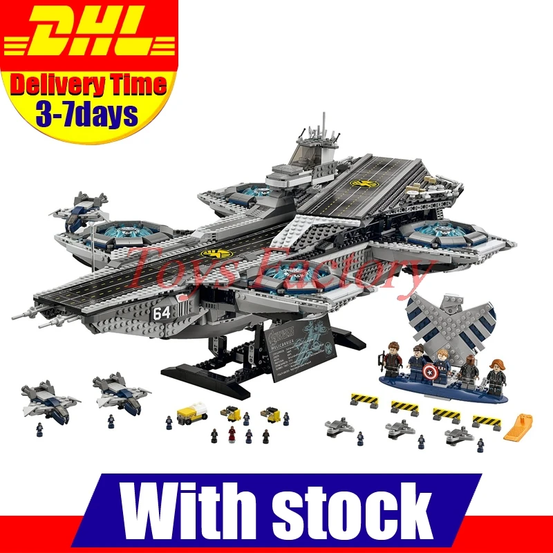 font b 2017 b font New DHL 3057pcs LEPIN 07043 Super Heroes The SHIELD Helicarrier