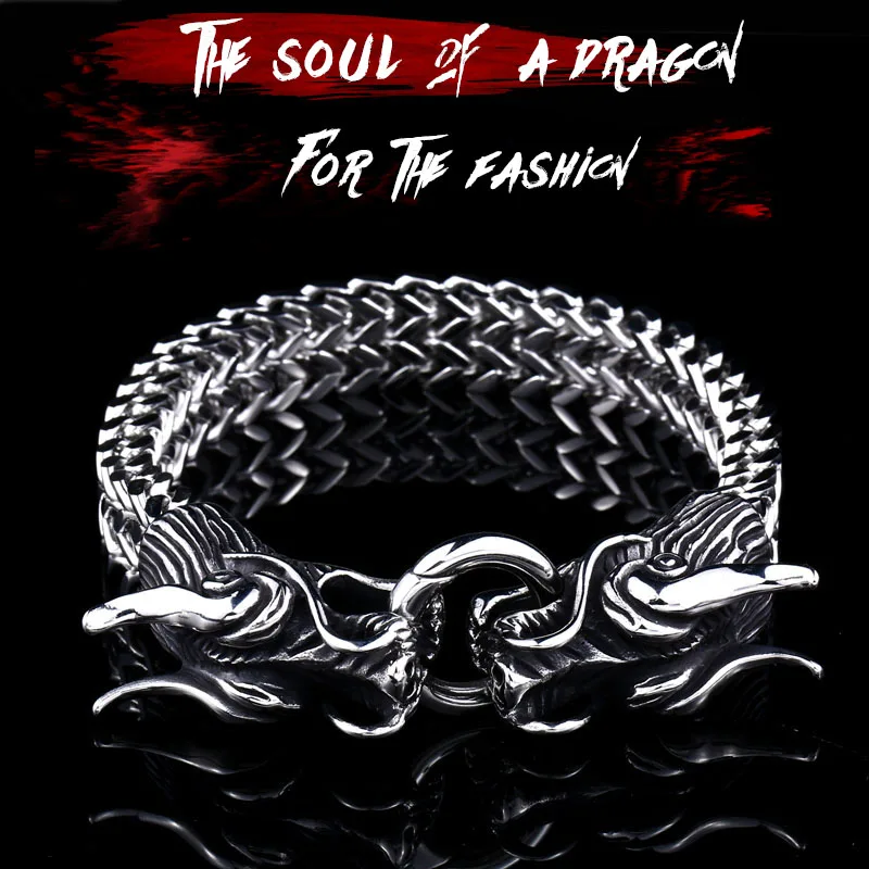 BEIER, Новое поступление, мужской браслет в виде головы Дракон-Викинг из нержавеющей стали 316, высокое качество, рождественские ювелирные изделия, BC8-061