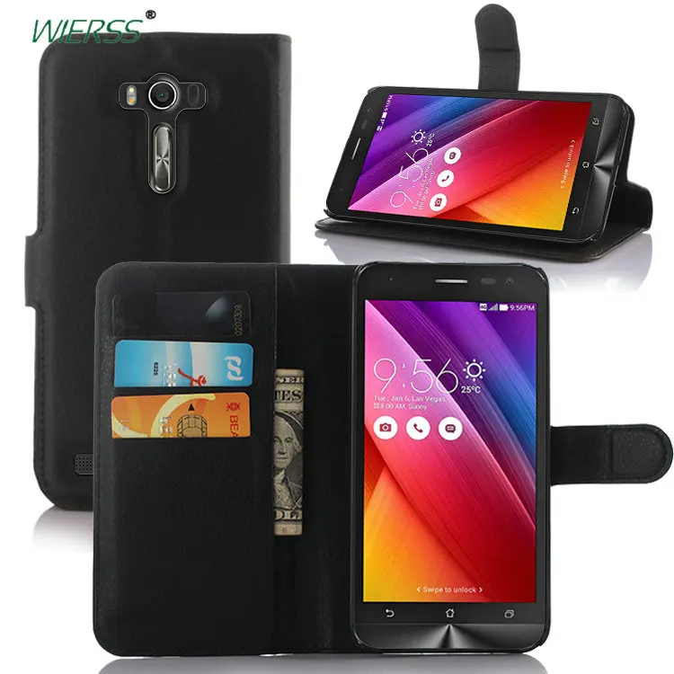 Кожаный чехол-книжка для Asus ZenFone 2 Laser ZE500KL ZE500KG Z500ED Z00ED 5 дюймов задняя крышка корпус