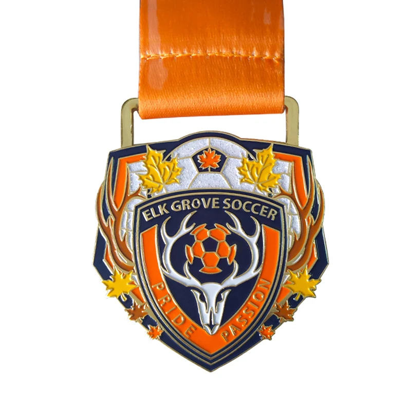 

Low price elk woods football competition medal hot sale sports medal