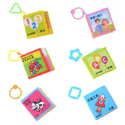 Детские Книги Ткань Игрушка-прорезыватель для обучения Образование животного Погремушка Mobile Игрушечные лошадки для новорожденных livros