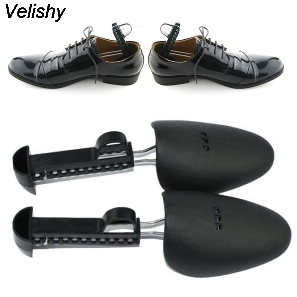 Velishy 1Pair Women Men Plastic Shoe Stretcher 2-Way Shoes Stretcher Tree Shaper Black