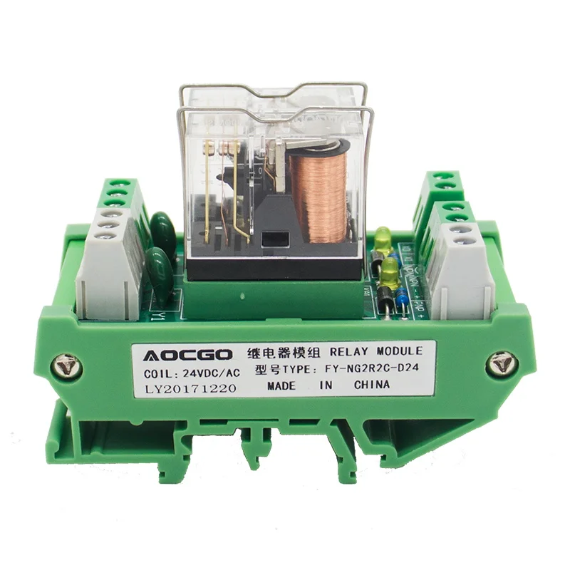 2 канальный 1 SPDT DIN рейку OMRON G2R 24V DC/AC интерфейс релейный модуль|omron g2r|interface relaydin mounting