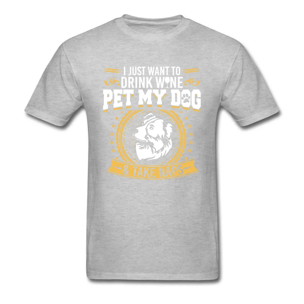 Australian Shepherd Pet My Dog Drink Wine_grey