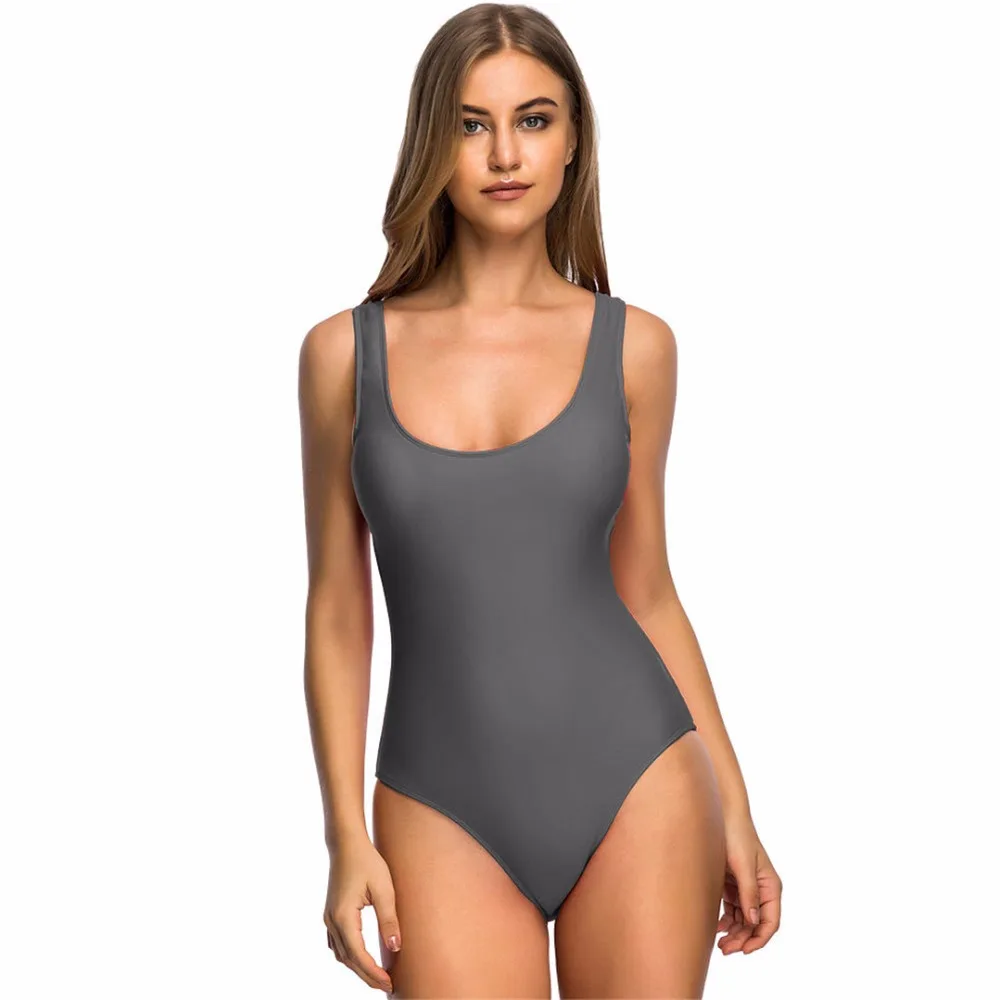 8 цветов S-6XL Женская одежда для плавания Цельный купальник с открытой спиной женский купальный костюм одежда для плавания женский боди Монокини Y128