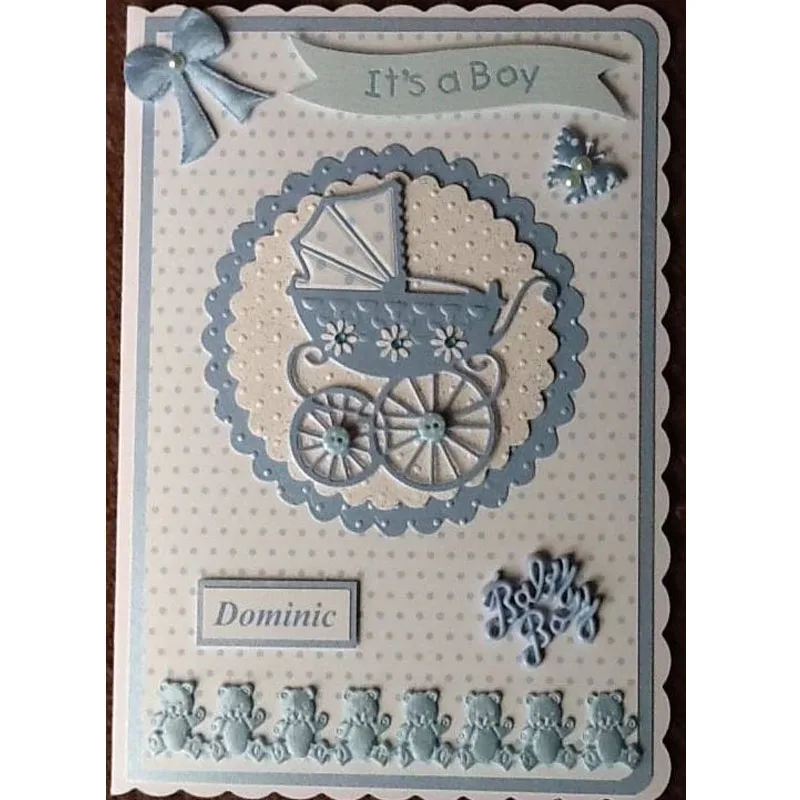 

New Baby car toys vehicle metal cutting dies Stencil DIY Scrapbooking Dies Decorative Paper Cart Card Embossing Craft Template