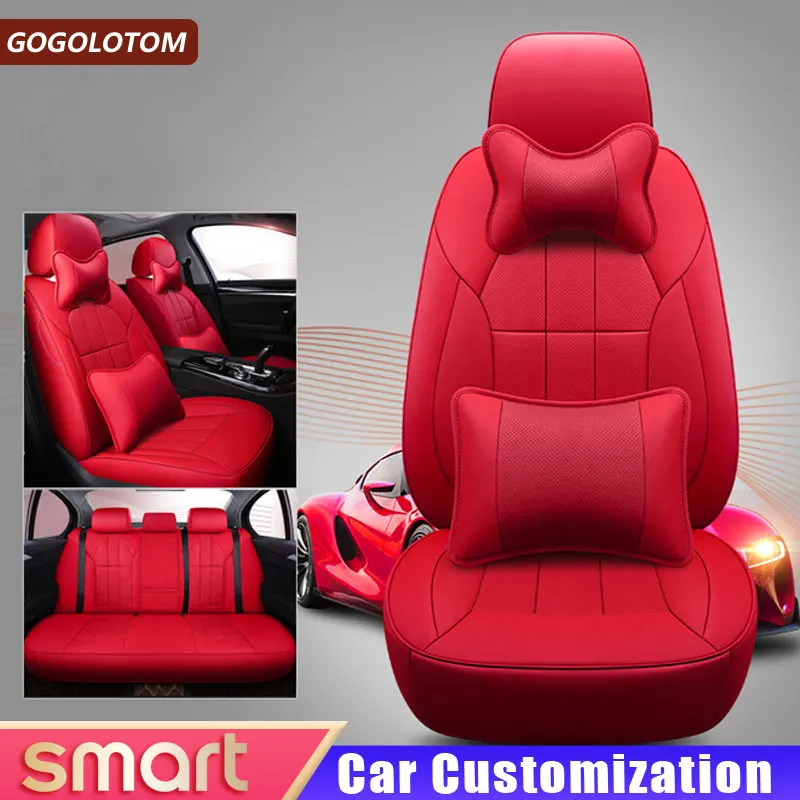 

Custom Special High Quality Leather Car Seat Cover for Smart All Models Fortwo Forfour Forjeremy Car-styling Car Accessories