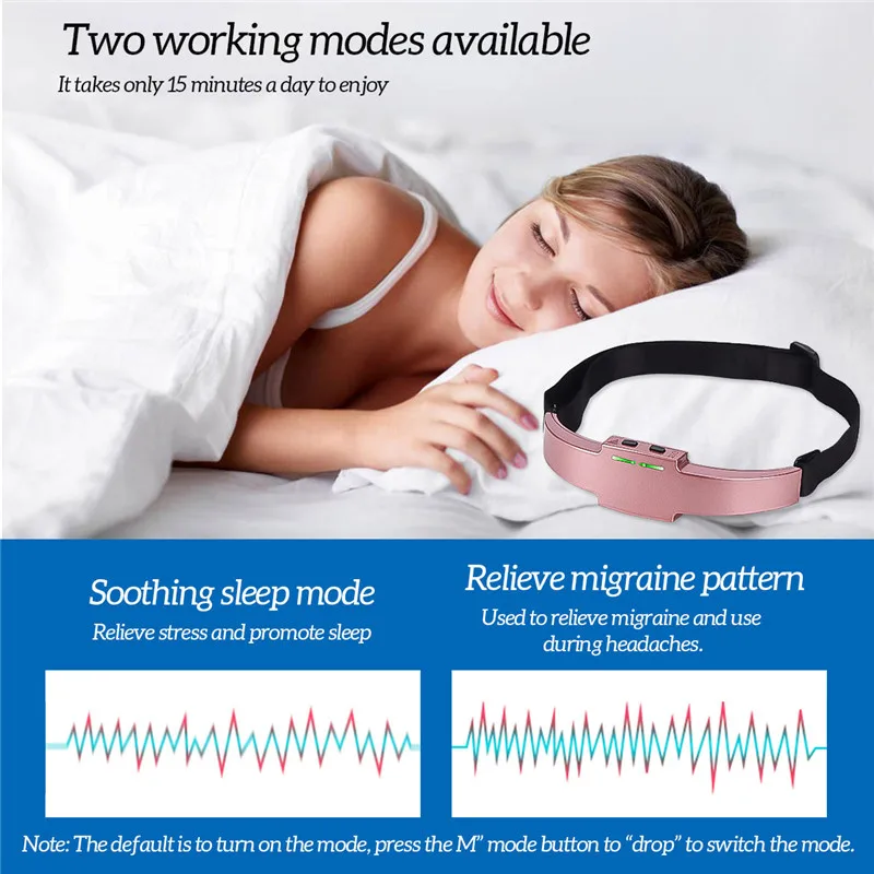 Электрический USB перезаряжаемые массажер для головы лоб релаксации мозга стресс расслабиться улучшить сна здоровья головная боль