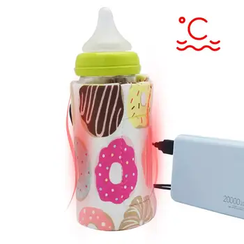 

Fashion Portable Bottle Warmer Heater Travel Baby Kids Milk Water USB Cover Sleeve Pouch