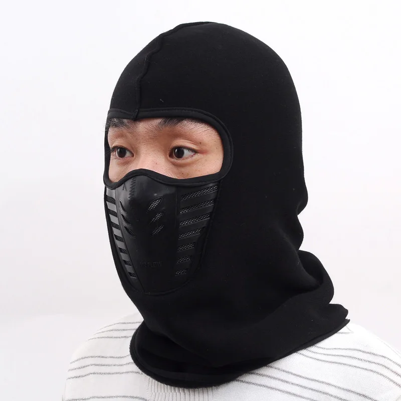 Bicycle Winter Fleece Warm Full Face Mask Dust-proof Face Shield Windproof Snowboard Scarf Neck Thermal Balaclava Bandana AC0242 (7)