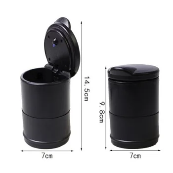 

LED Portable Car Ashtray Truck Auto Office Cigarette Ashtray Holder For Ford Focus MK2 MK3 MK4 kuga Escape Fiesta Ecosport