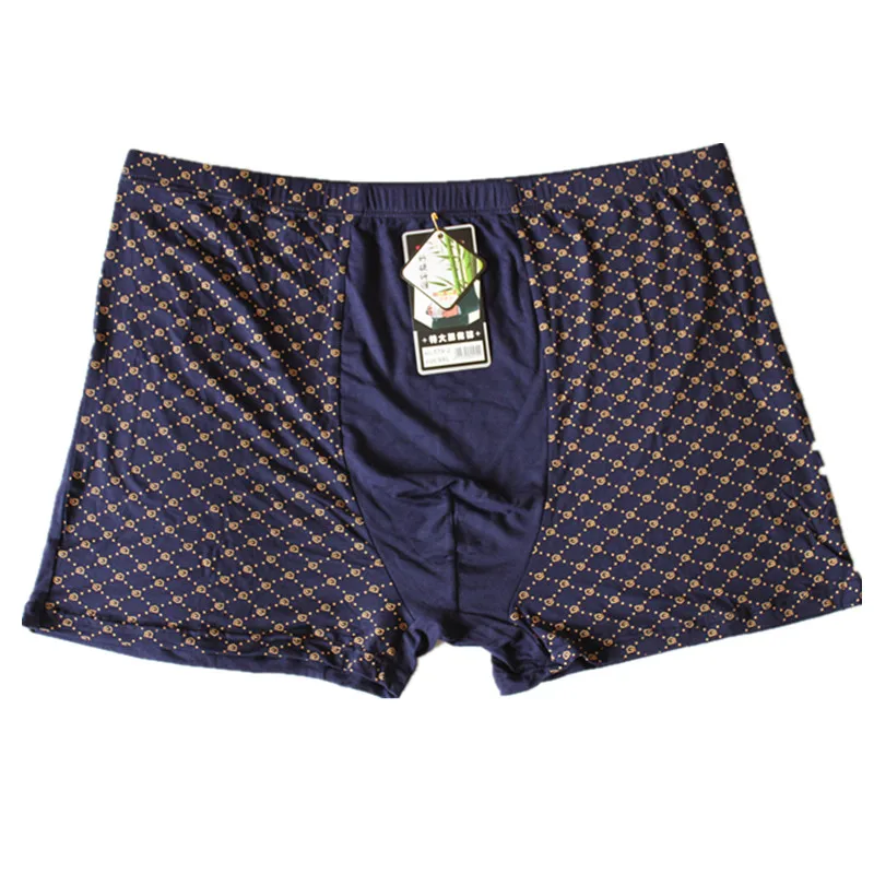 9XL&11XL 4Pcslot Underwear Soft Boxers Bamboo Fiber Boxer Men Print Boxers Shorts Plus Size Boxers Mens Underwears HOT 4