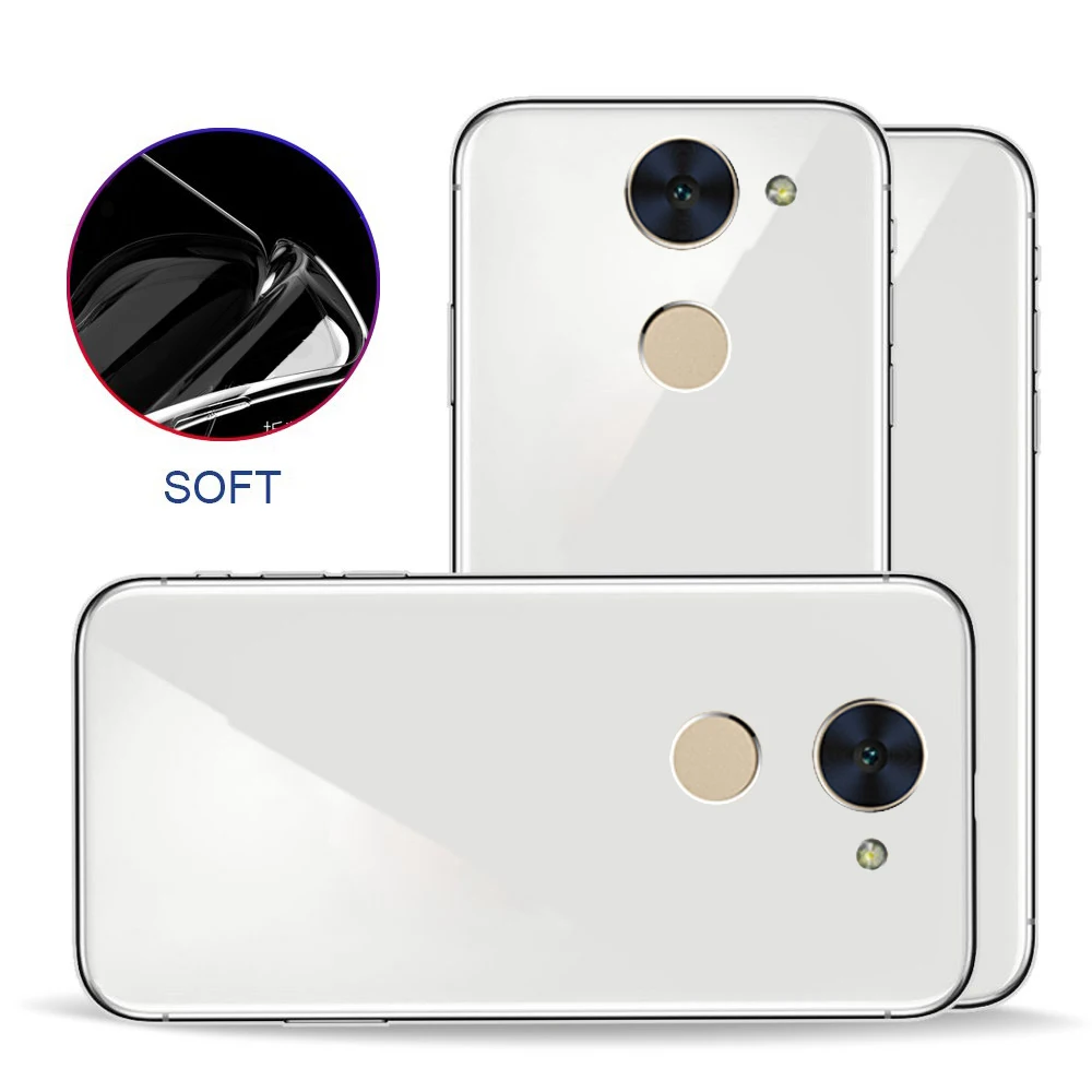 Для Huawei Y7 Prime полная упаковка прозрачный ультратонкий защитный чехол для