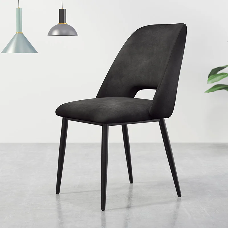 Красное вино Net Red Chair Nordic Leisure Light Luxury Backrest Office Stool Ins Modern Minimalist Restaurant Cafe Dining Chair - Цвет: Красное вино