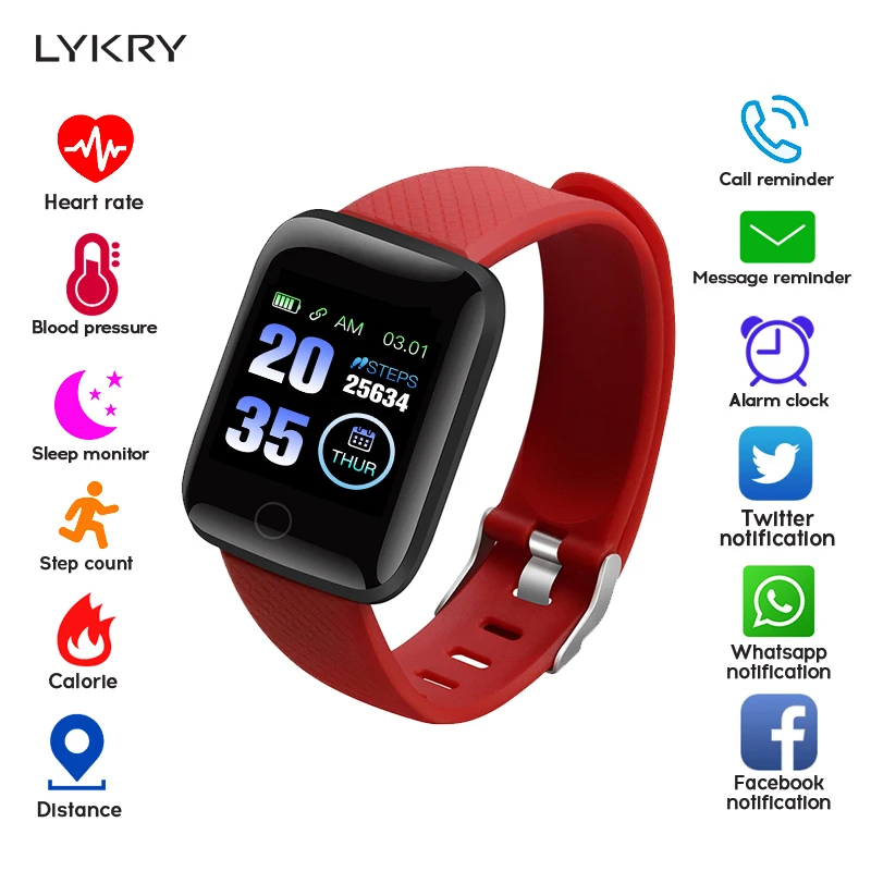 

LYKRY M3Z Smart Bracelet Fitness Tracker Pedometer PPG Heart Rate Monitor Smart Band Sport IP67 Waterproof Watch For Android iOS