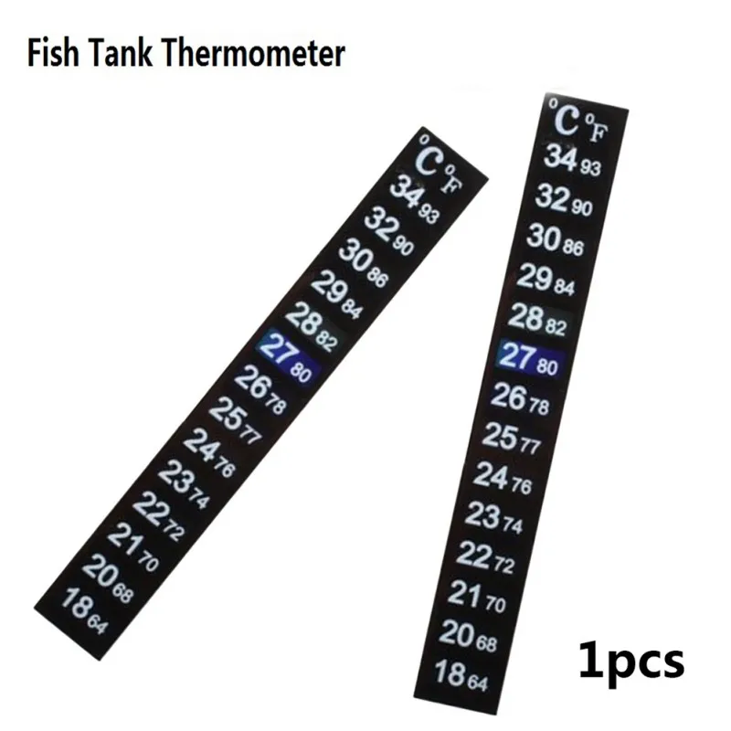 Цвет Сменные Стикеры аквариум термометр Стикеры Бытовая Fish Tank Температура проверены Стикеры для быстрого чтения