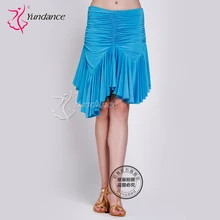 Индивидуальные Женские латинские танцевальные юбки современный танцевальный костюм для взрослых и детей Самба ча-ча Румба танцевальное платье Акция B-2761