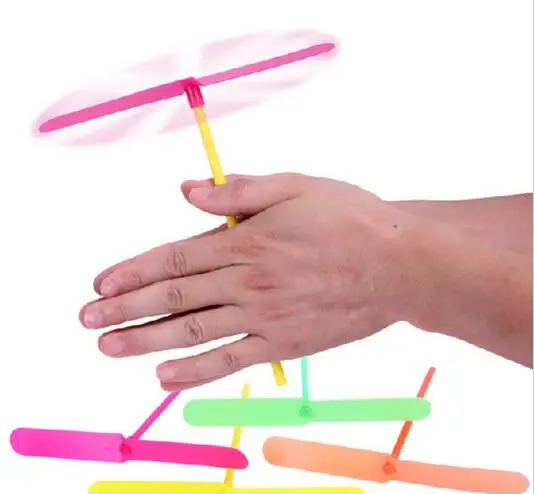 2017 1pcs Novelty Plastic Bamboo Dragonfly Propeller Outdoor font b Toy b font Kids Gift Flying